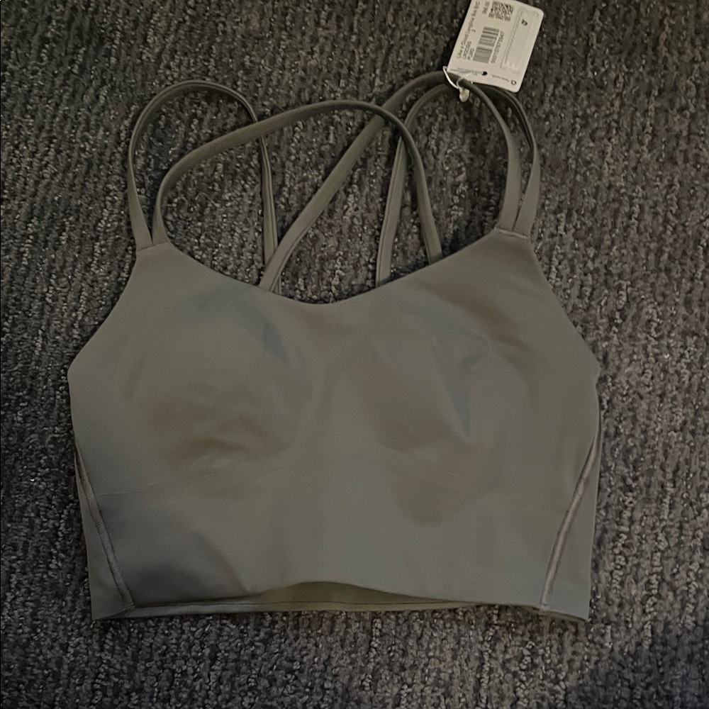 Lululemon Like a Cloud Longline Bra Olive colored B/C